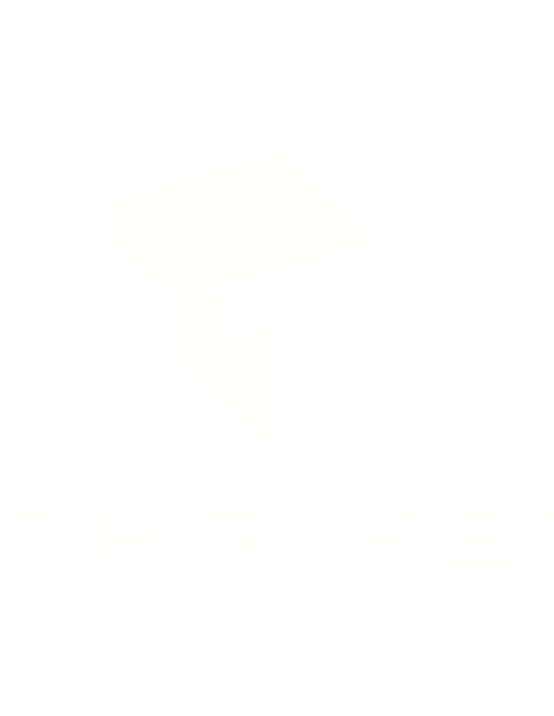 Thrive Logo - White No Tag Line